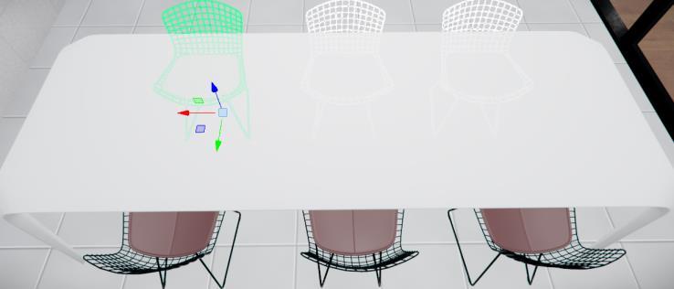 When the chair is imported, drag it in the viewport.