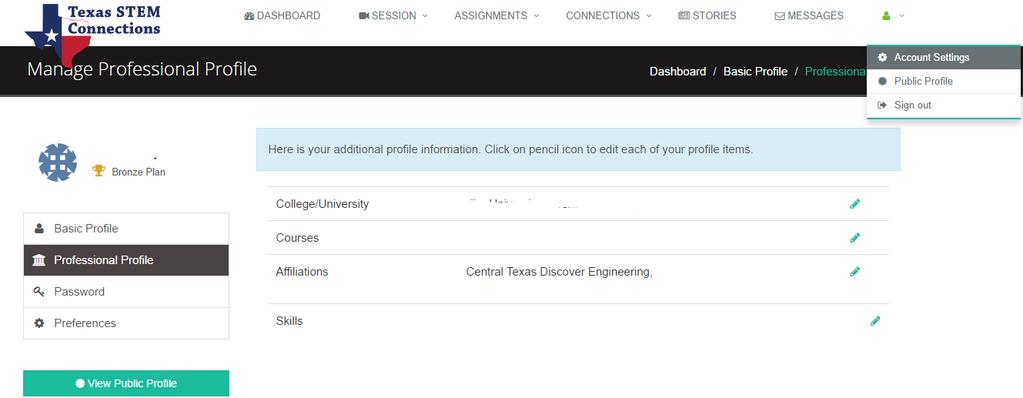 org with discrepancies, misspellings, duplicate entry information, etc. Note that administrative emails from Texas STEM Connections will come from STEM@txgcp.org. Add this email address to your email address book so you don t miss any emails or lose them in a SPAM filter.