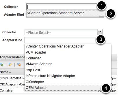 Filter the view Select vcenter Operations Server from the Collector