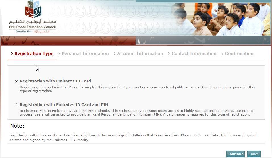 Steps fr registratin: 1- Registering: Click register Click register with Emirates ID Card Nte: If yu knw yur