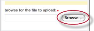 Select zip file upload from the choose a paper submission: pull down menu.