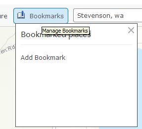 Bookmarks Once you have defined an area you are interested in viewing, you can give it a name and a bookmark. Bookmarks let you keep track of many areas and return to view them easily and quickly.