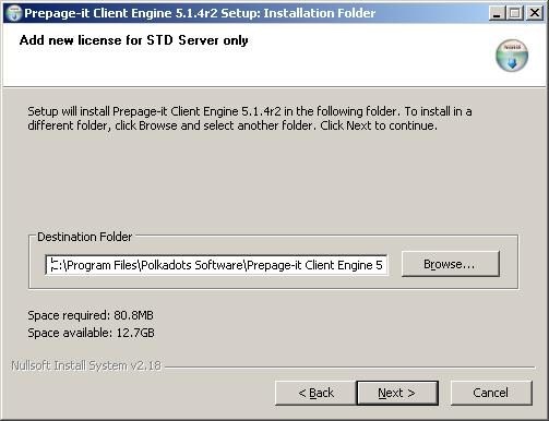 Figure 10 Select installation directory 5.