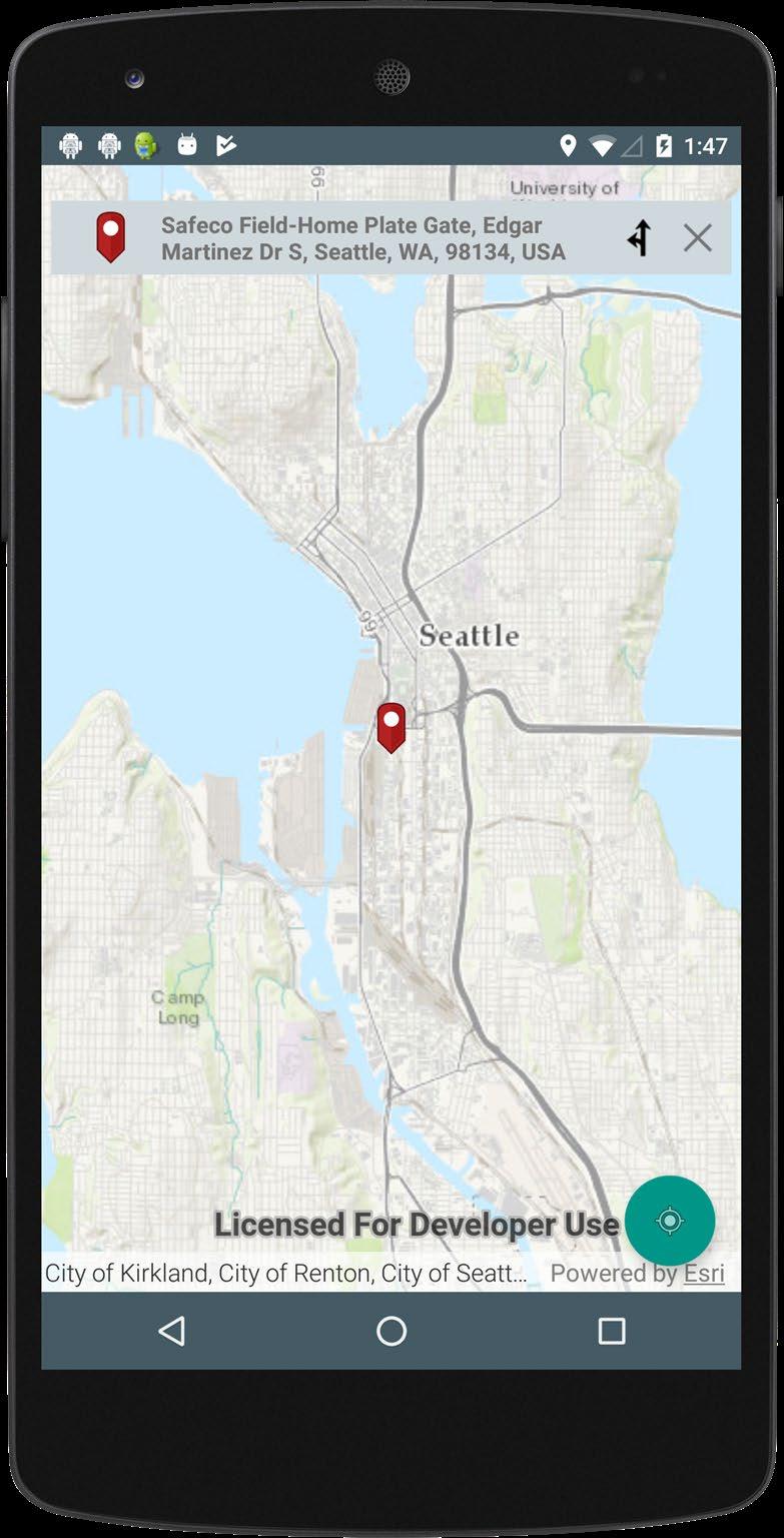 Example apps: Maps app Authentication with ArcGIS Online Cross platform pattern of authentication challenges and challenge handlers Outofthebox UI and UX Portal List organizations basemaps,