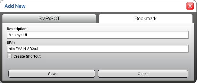 example. Figure 3: Specify Bookmark Profile Name If you specify an existing Bookmark, the message Bookmark already added appears.