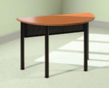 Crescent tables extend your room planning flexibility.