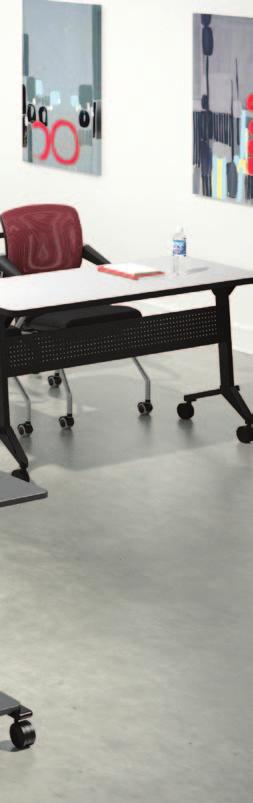Flip-N-Go Tables in Folkstone/Black with Black/Black Transition Table.