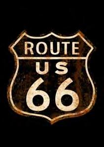 ROUTE 66 11 14 Matted Print Cystal
