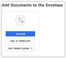 choose Send an Envelope : DocuSign will advance to the next