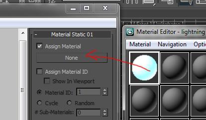particles. Now back in your material editor, find the Assign Material ID button under the grey sphere texture slots.