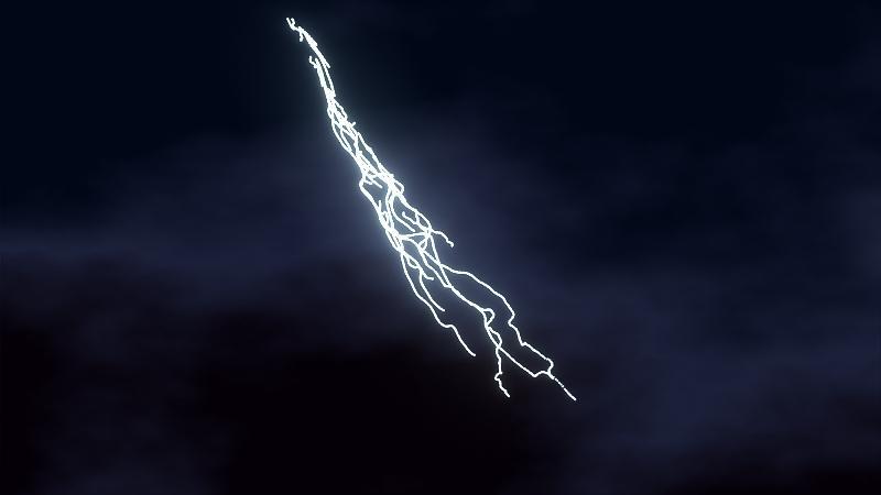 If you find that there is a bit too much separation between particles in your lightning bolts, just increase