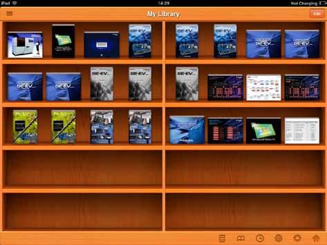 Setting Up the My Library View My Library displays the files in the ipad.