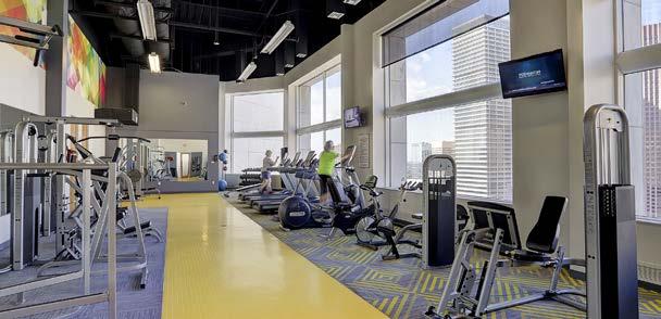 connected to building with executive parking options, game room, fitness center,