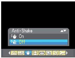 Anti-shake Your Digital Camera has a function that prevents some blurry photos from trembling when taking photo.