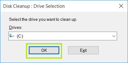 7 Check all the boxes on the "Files to delete" menu,