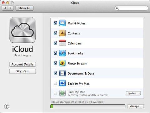 2. icloud -upload and manage documents, calendar etc.