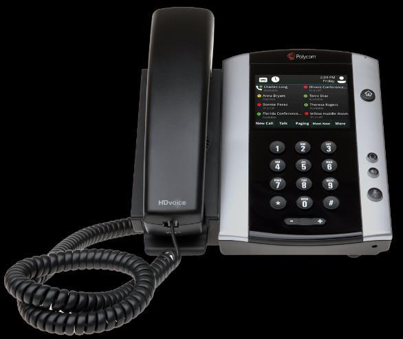 Polycom VVX 400 Series, VVX 500 Series, & VVX 600 Series Color screens and larger display sizes bring features to life Easier