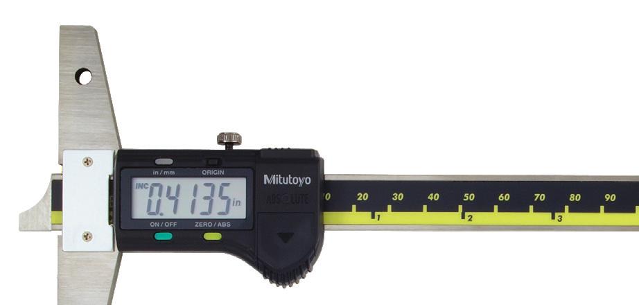 holster in a fitted carton DIGIMATIC DEPTH GAUGE Keeps track of the origin
