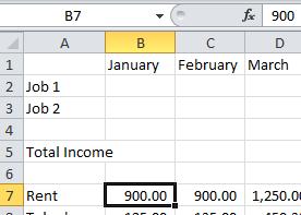 Enter Numeric Values (Expenses Only) As we look at our example budget, we may quickly note that some expenses are in a monthly format, while others are generally weekly.