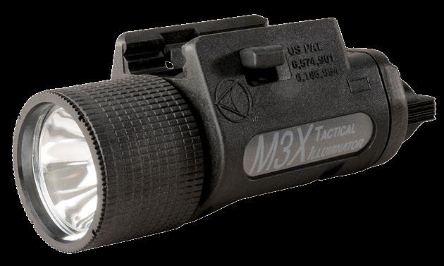 XENON Weapon-Mounted Lights M3X Tactical Illuminator (Pistol) P/N: M3X-000-A3 (1913) M3X-000-A8 (Universal) M3X-000-A13 (Rail-Grabber ) M3X-000-A25