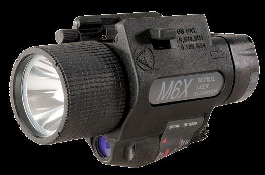 M6X Tactical Laser Illuminator (Long Gun) P/N: M6X-000-A1 (1913) M6X-000-A15 (Rail-Grabber ) The M6X Tactical Laser Illuminator for long guns was built to perform in brutal combat conditions.