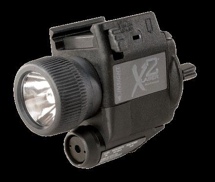 X2 Specifications Peak Output 40+ Lumens Run Time 30 Minutes Interface Options Universal Sub-Compact Weight 1.7 oz. w/battery Dimensions 2.4 L x 1.4 W x 1.