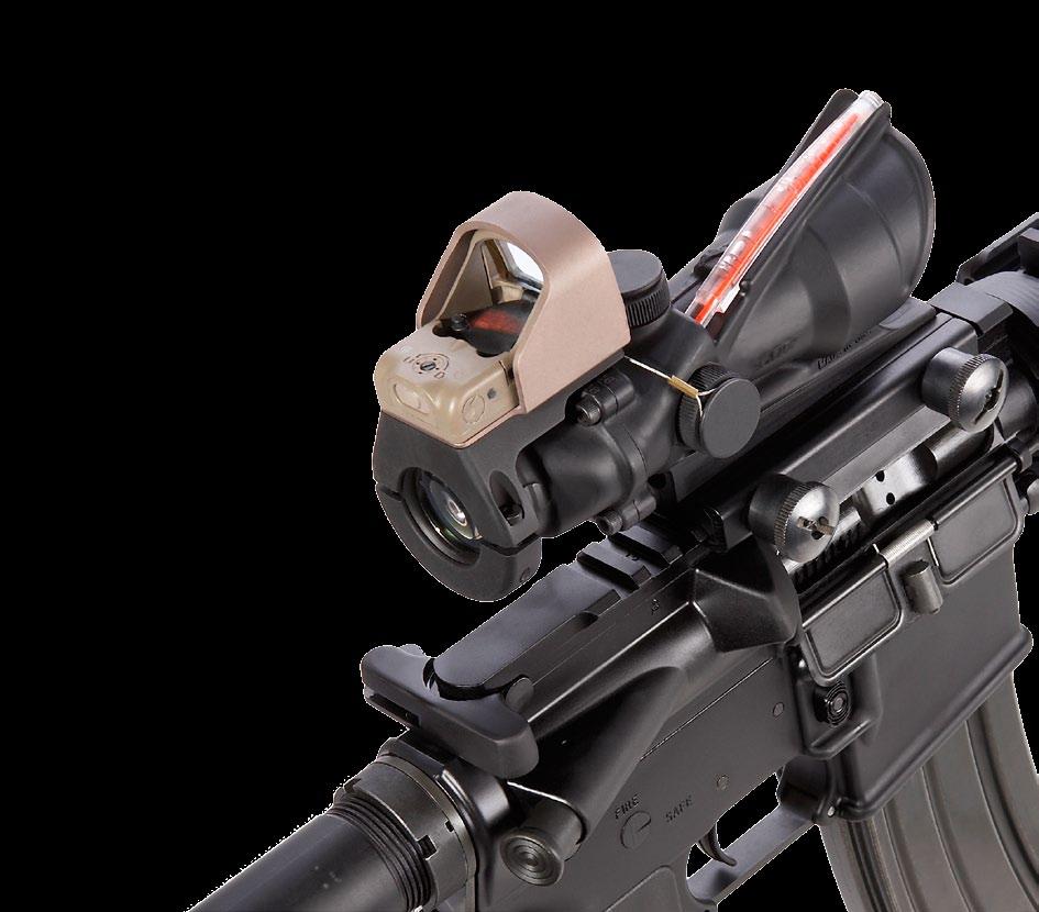 Mini Red-Dot Sight Built to Rugged Military Specs the Mini Red-dot Sight (MRDS) was designed to aid rapid target acquisition at close combat distances.