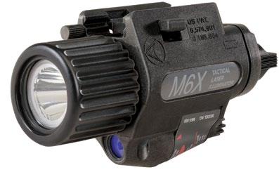 M3X LED Tactical Illuminator (Pistol) M6X LED Tactical Laser Illuminator (Pistol) P/N: M3X-700-A3 (1913) M3X-700-A8 (Universal) M3X-700-A13 (Rail-Grabber ) M3X-700-A25 (1913 Tan and Black) The M3X