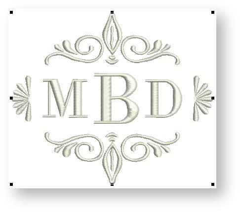 Depending on your product level, monograms may include letters, ornaments, and/or borders.