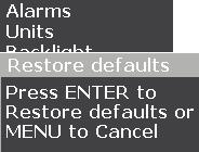 Audio Turns on/off unit audio. Restore Defaults Resets the unit to default settings. Language Selects the language used on menus, dialogs and text boxes.