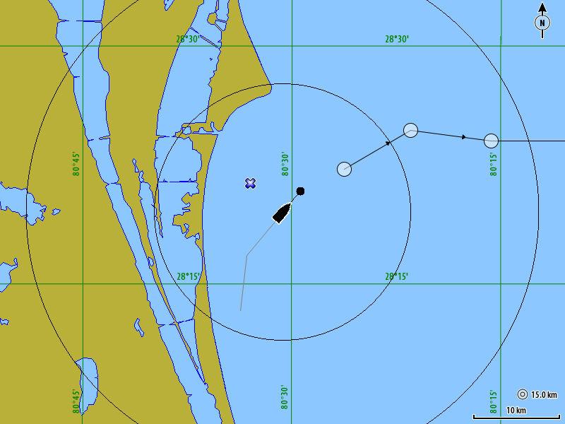 4 Charts On the chart panel you can determine your vessel s position in relation to land. You can use the chart display for planning routes and sailing along a predefined route.