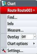will be highlighted 2 Press the key and select the edit option - The Edit route mode and route information is indicated on top of the panel 3 Move the cursor