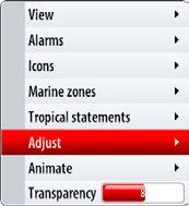 Weather forecast Selecting a marine forecast zone You can setup the system to read the forecast for a selected