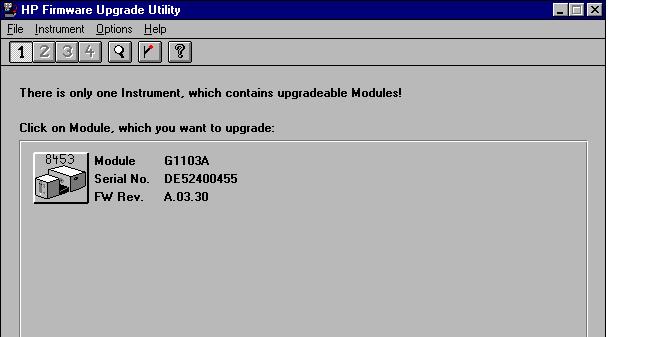 Update Firmware using the PC Utility Update Firmware using the PC Utility The PC Update Utility version 4.0 allows the update of Agilent 8453 system firmware via GPIB or LAN.