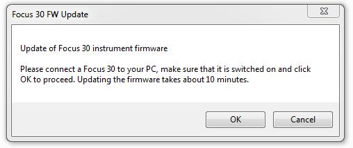 C:\Temp\FocusFWPackage_R1_4_0.exe Select and Open the.exe file to install the firmware.