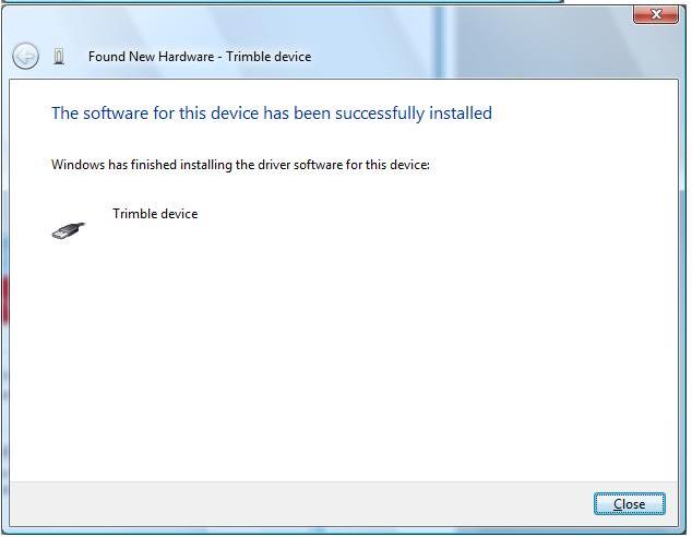 You will then see this: Now the software communication drivers are installed,