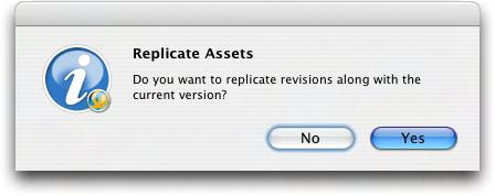 6: QPS SERVER MAINTENANCE AND ASSET MANAGEMENT Use the Replication controls to specify automatic functions when you replicate assets.