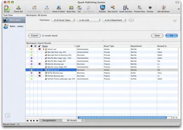 2: THE QPS USER INTERFACE With the Workspace pane selected, the QPS Connect Client interface includes graphic controls for workflow tasks.