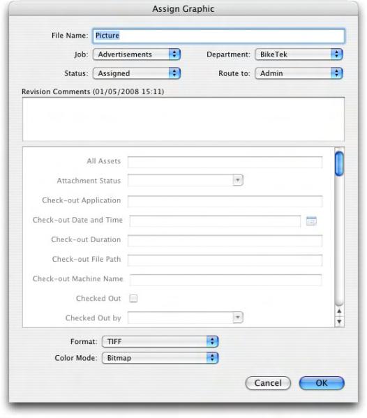 3: QPS CONNECT CLIENT TASKS 4 To assign a graphic file, choose Graphic. Use the Assign Graphic dialog box to create a graphic file assignment.