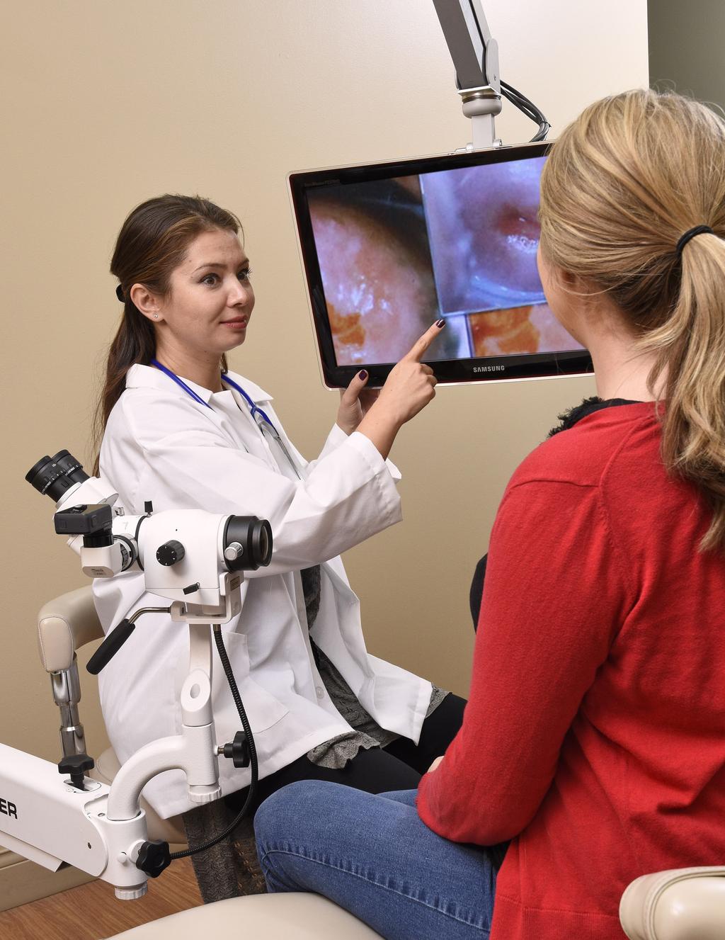 VIDEO CAPTURE By accommodating a full HD video camera able to capture 4K video, OBGYNs can have better discussion with patients about their concerns.