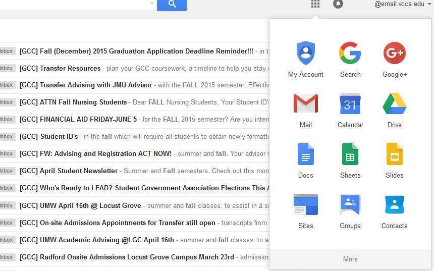 How to Access Google Tools from your Inbox: You have access to a number of Google tools that you can find from your inbox. These include Google Calendar, Google Docs, and Google Drive. 1.