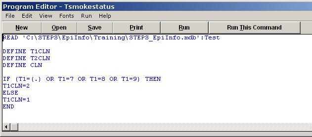 Retrieving a Program Use the Open button at the top of the Program Editor window to retrieve a previously saved program into the Program Editor window.