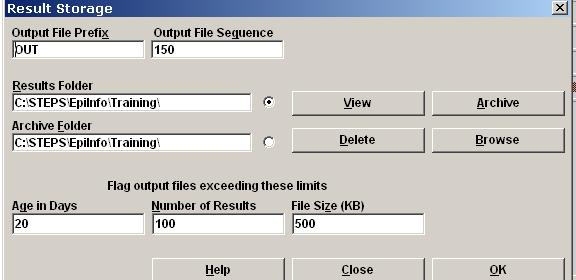 Clearing Output Each time you run an Epi Info command, Epi Info creates output that is stored in an html output file.