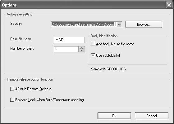 [Options] Dialog Box 51 This section explains the settings on the [Options] dialog box.