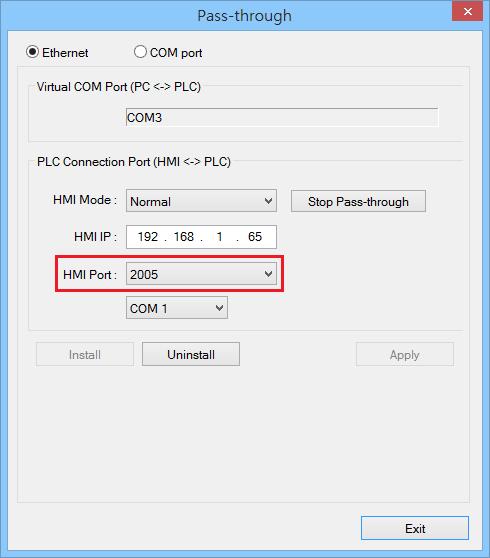 4. The HMI connected via VNC server can be restricted to monitor-only by selecting the [Monitor mode] checkbox in [System Parameter Settings]» [System Setting] tab. 5.