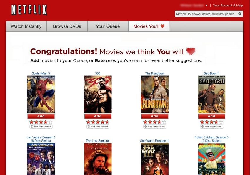 Netflix predicts movies you