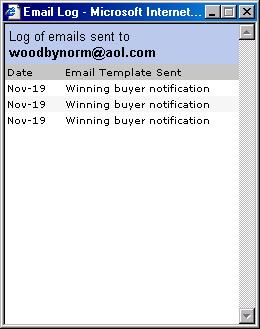 Sold View: Tracking Emails Related to a Listing Click number under
