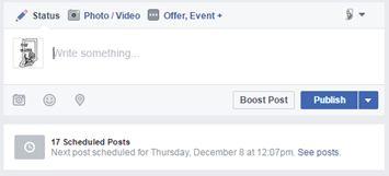Facebook Tip: Scheduling