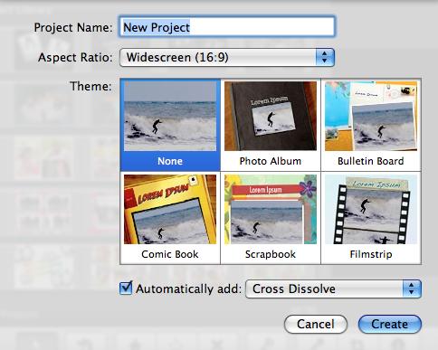 The imovie Interface The main imovie window, shown below is your console for viewing, organizing and editing video.