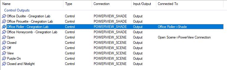 6) You will notice that the individual shades and scenes are automatically renamed.